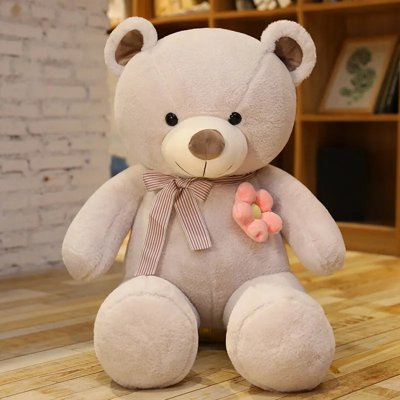 Muñeco oso de peluche, oso grande, juguete de peluche, flor, muñeco de trapo BEBEAR