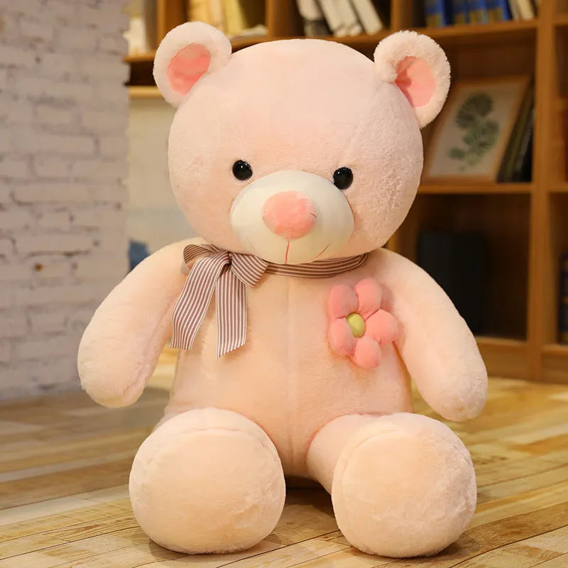 Muñeco oso de peluche, oso grande, juguete de peluche, flor, muñeco de trapo BEBEAR