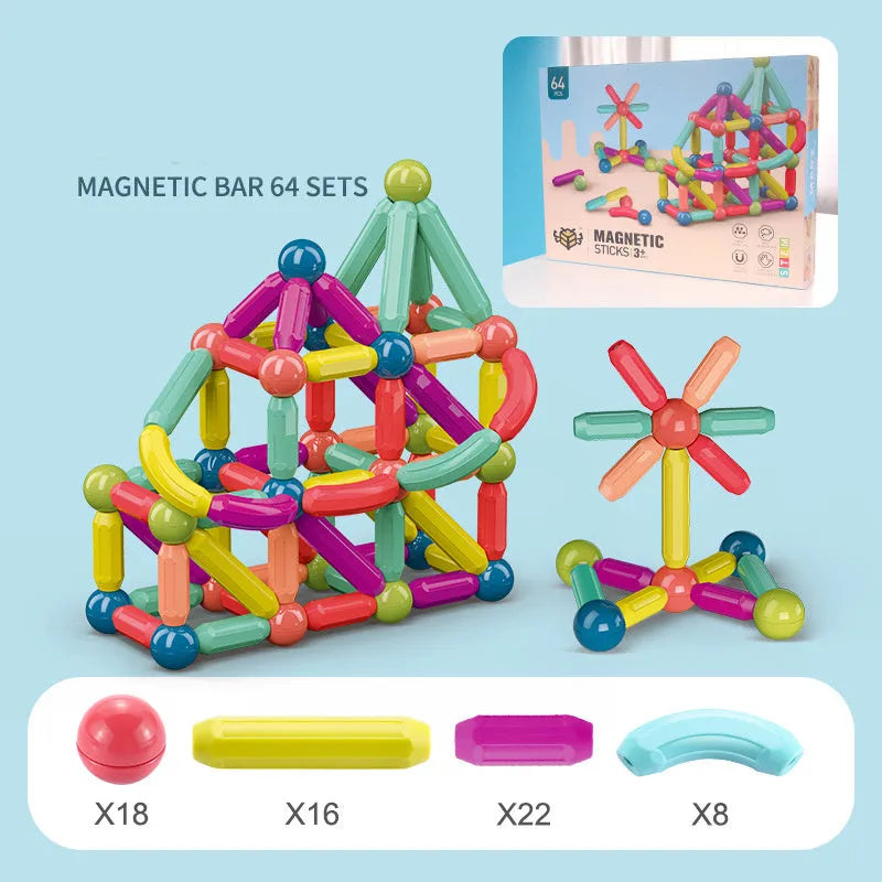 Magnétique Bâton Blocs De Construction Jeu Aimants Enfants Set Enfants Aimants Pour Enfants Magnétique Jouet Briques