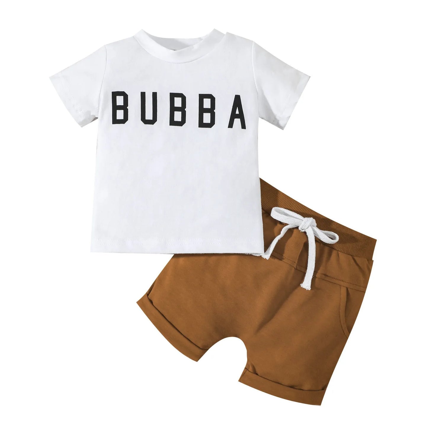 Boys Casual Letter T-shirt Set