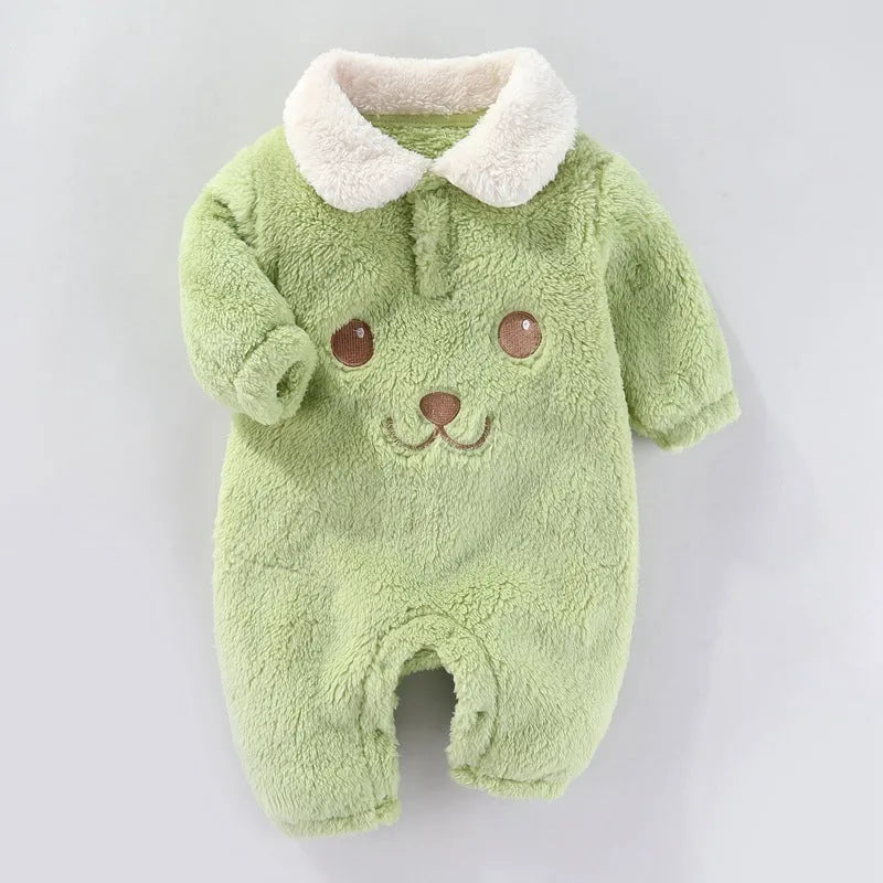 Keep Baby Warm Long Woolen Trousers Jumpsuit