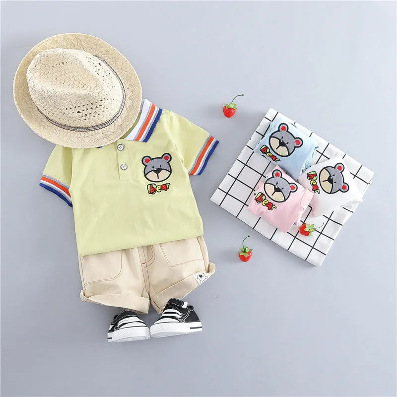 Children's clothing Korean short sleeve suit