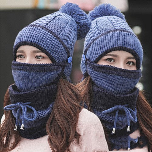 Plus velvet thick bib mask - Enfance-Heureuse