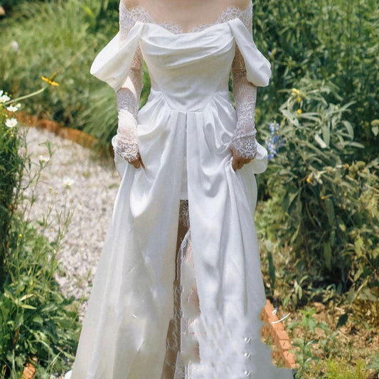 Gauze Dress Bride French Girl - Enfance-Heureuse