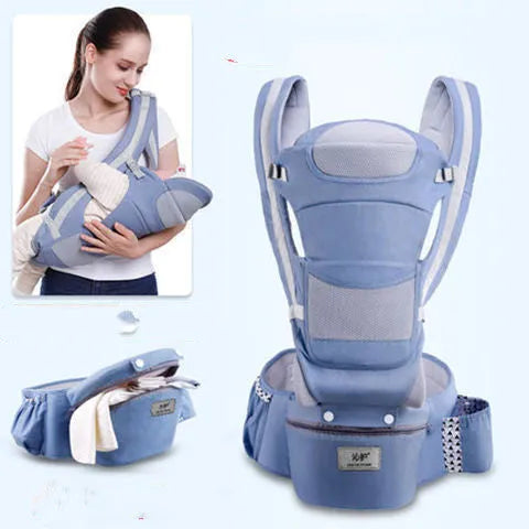 Portabebés ergonómico, asiento de cadera para bebé, portabebés 3 en 1, frontal, ergonómico, canguro, portabebés