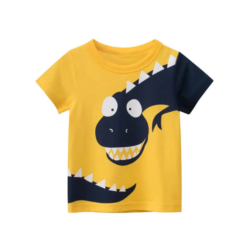 Boys' Short Sleeved Round Neck Baby Clothes