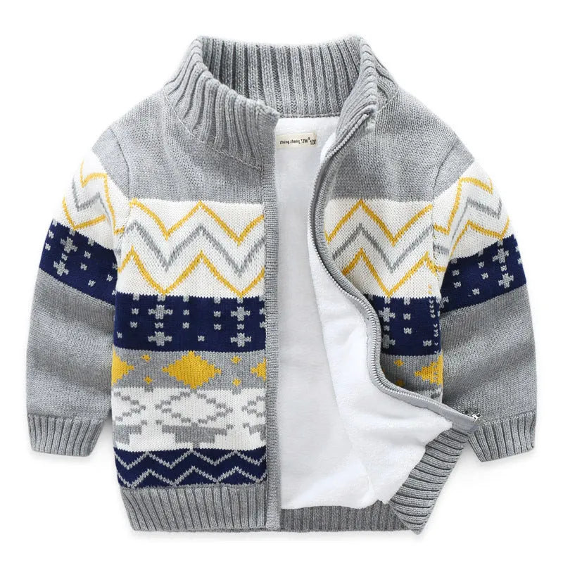 Cardigan en tricot épais pour enfants