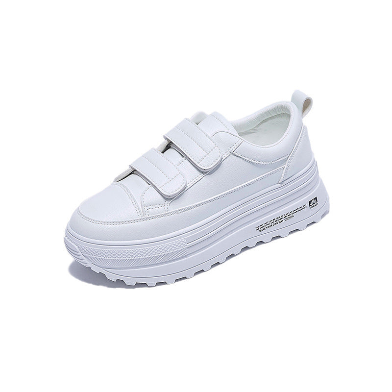 Women's Casual Spring And Autumn Thick Sole Platform White Shoes