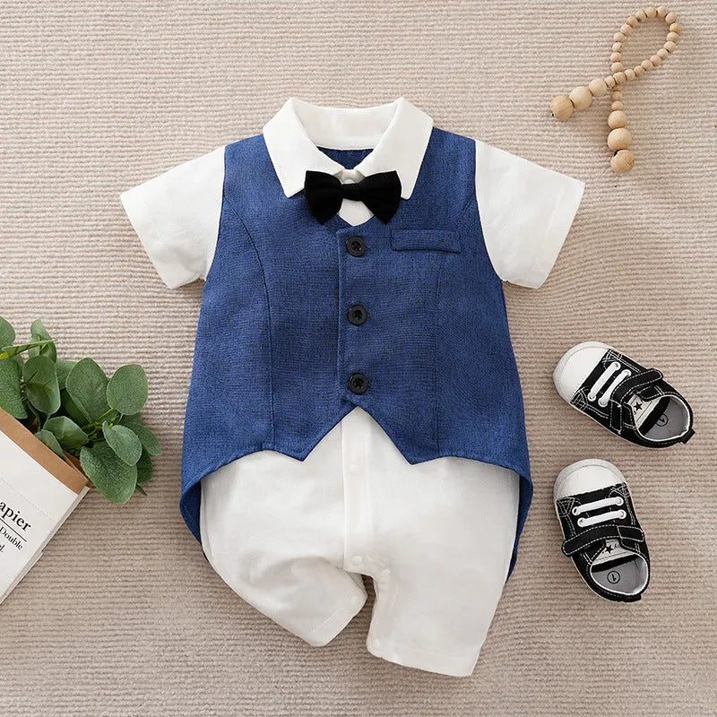 Summer Baby Boy Gentleman Jumpsuit