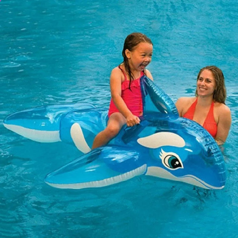 Transparent Blue Whale Ride On Water Toys