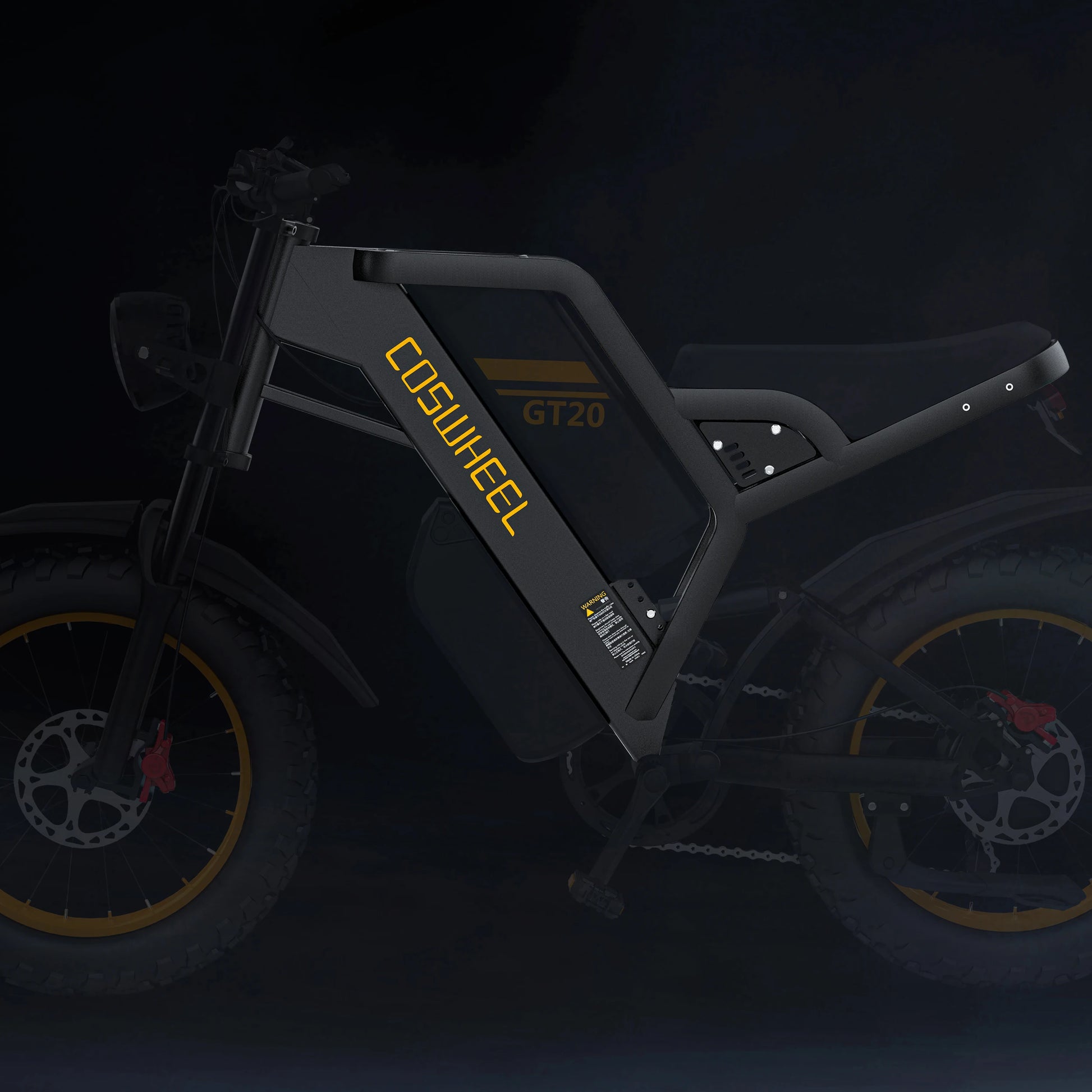 Coswheel Electric bike 3000W GT20 PRO Off Road Electric Motorcycle 48V 40AH Dual Motor Dual Battery Mountain bike Fat Tire Ebike - Enfance-Heureuse
