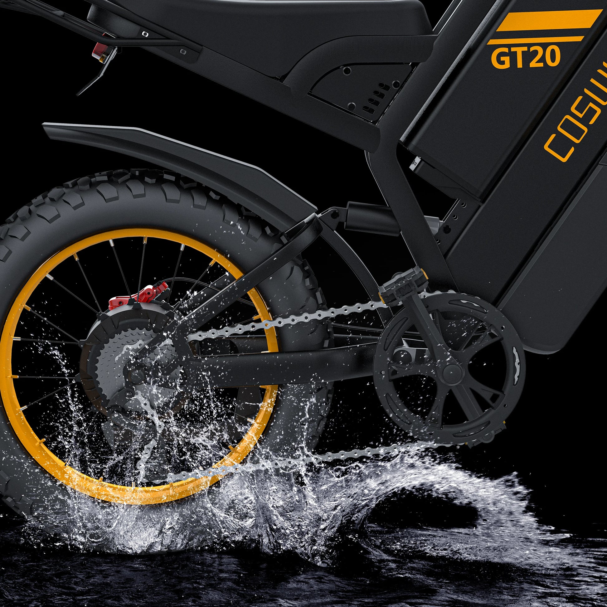 Coswheel Electric bike 3000W GT20 PRO Off Road Electric Motorcycle 48V 40AH Dual Motor Dual Battery Mountain bike Fat Tire Ebike - Enfance-Heureuse