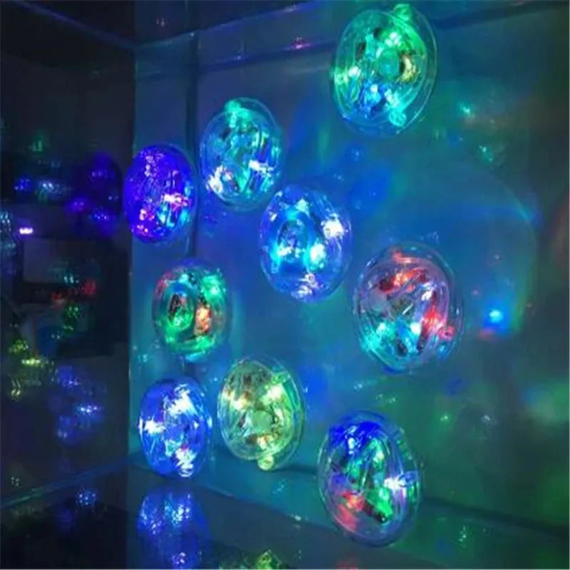 Luz LED colorida para piscina de baño para niños, juguetes para la bañera intermitentes a prueba de agua, divertida fiesta de ducha, luz nocturna, juguete flotante para niños