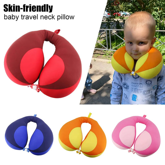 Baby Pillow for Car Seat Kids Travel Neck Pillow U-Shape Protection Headrest Air Cushion Child Car Seat Head Support - Enfance-Heureuse