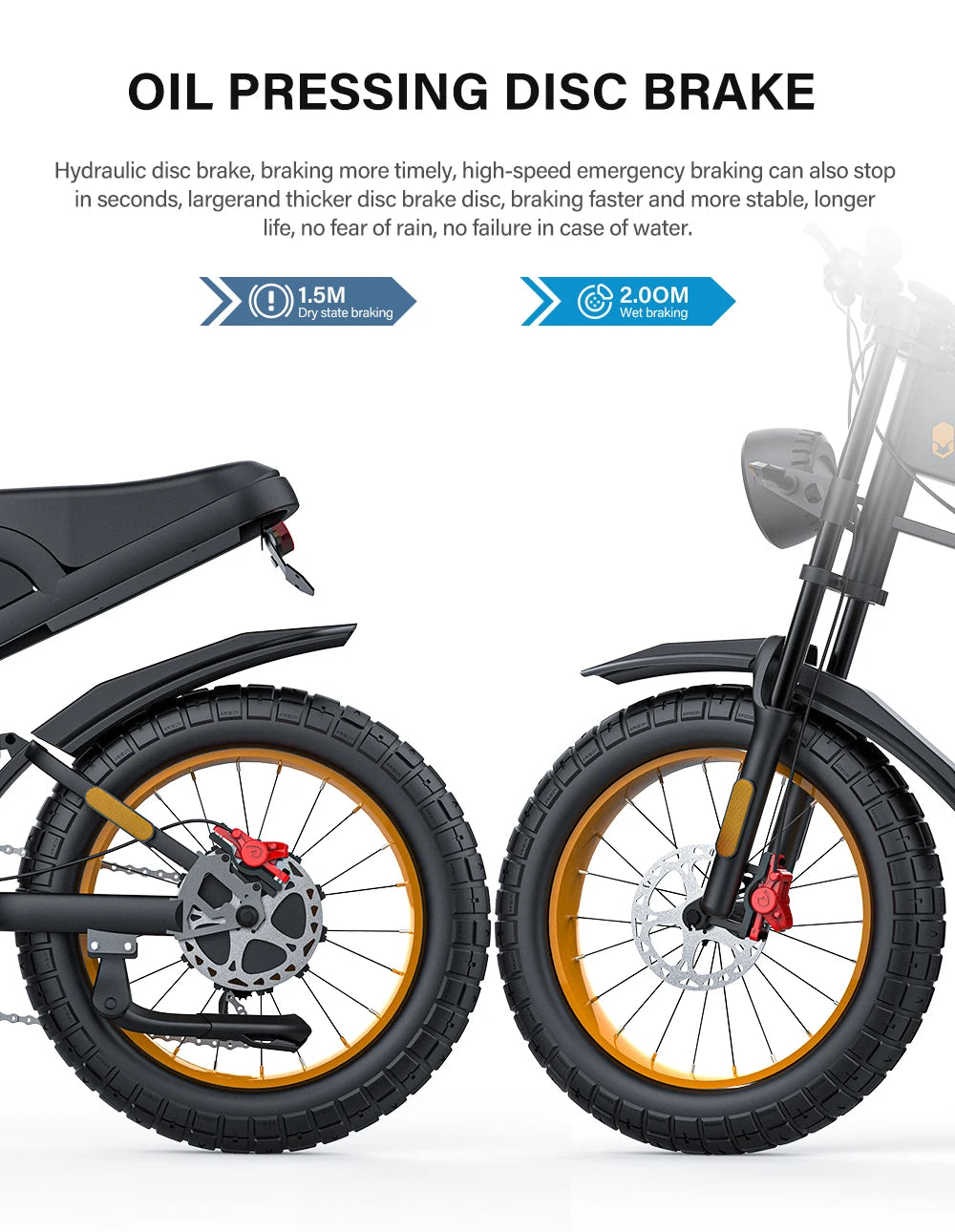 Coswheel Ebike GT20 Adult Electric Motorcycle Mountain Bikes 20Inch 48V Electric bike Fatbike Adult Motorcycles Drit bike - Enfance-Heureuse