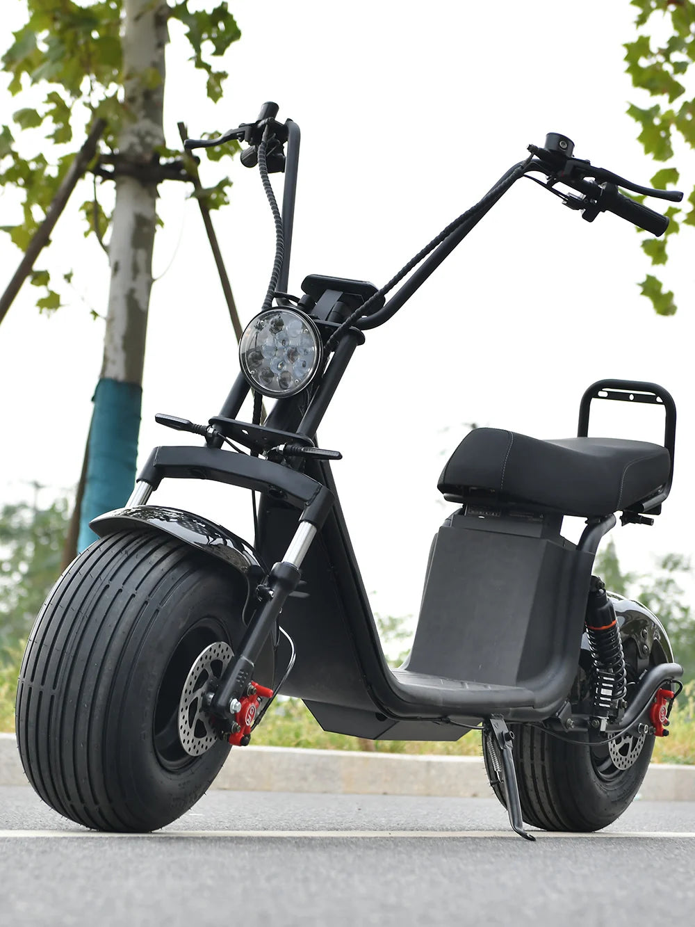 For Adults Citycoco 18 Inch Off-road Fat Tire Max Speed 60-70KM/H 4000 Powerful Motor 2 2heel Detachable Eectric Scooter - Enfance-Heureuse