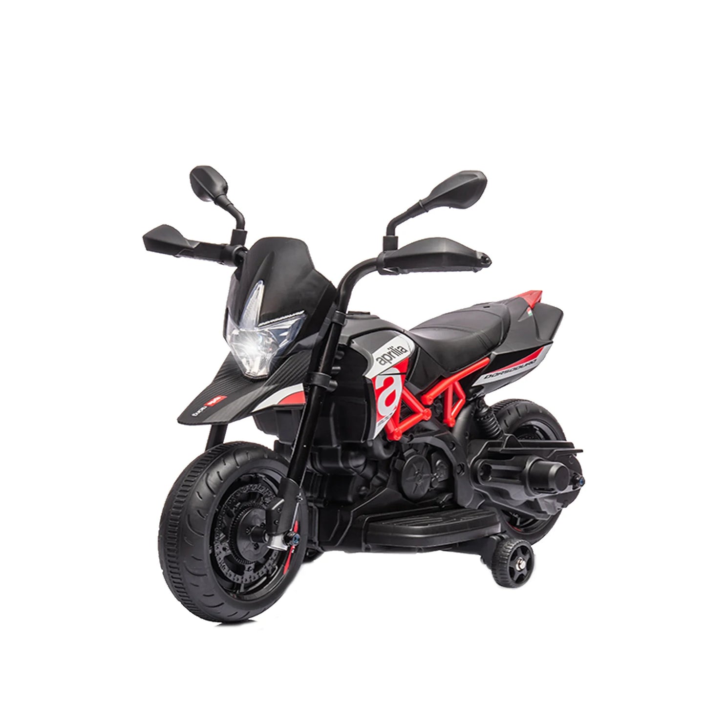 Aprilia 6V Electric Motorcycle for Kids, Red, Training Toy