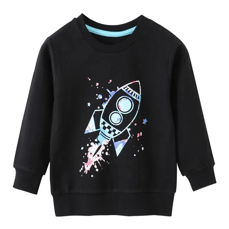 Zeebread 2-7T  Boys Girls Sweatshirts For Autumn Spring Long Sleeve Cartoon Toddler Clothes Hot Selling Fashion Baby Costume