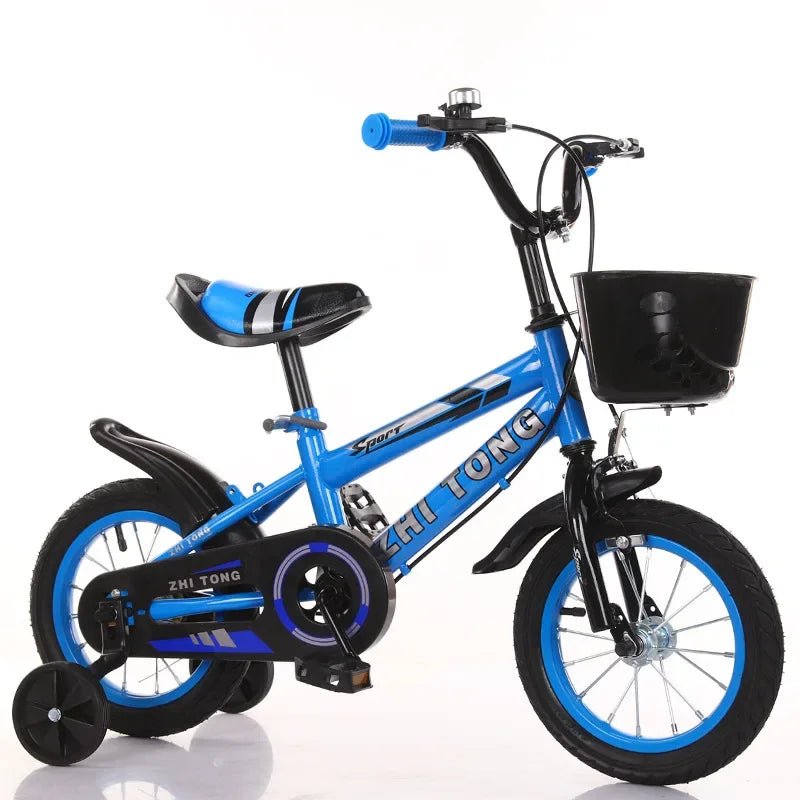 Vélo de ville avec siège arrière pour enfants, vélo bébé avec bouteille d'eau, vélo enfant, 2-6 ans, 12-18 po