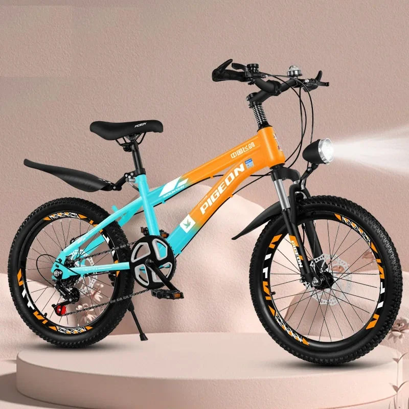 Vélo de ville pour enfants de 6 à 13 ans  garçons et filles, étudiant, vitesse variable, double frein à disque