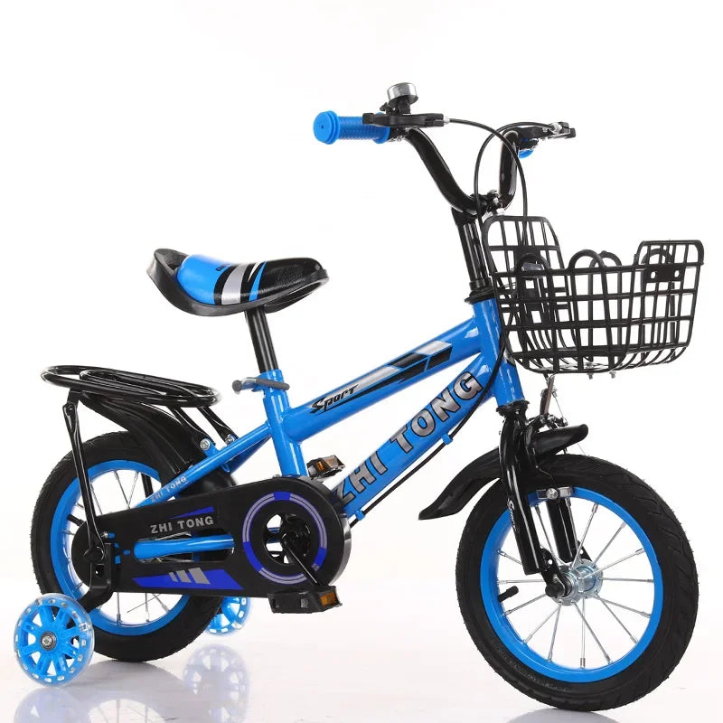 Vélo de ville avec siège arrière pour enfants, vélo bébé avec bouteille d'eau, vélo enfant, 2-6 ans, 12-18 po