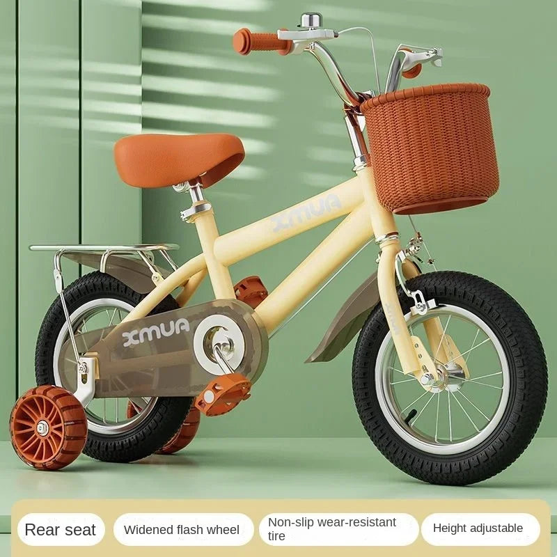 Vélo britannique pour enfants siège arrière roue clignotante garçons et filles 2-3-4-5-6-7-8-9