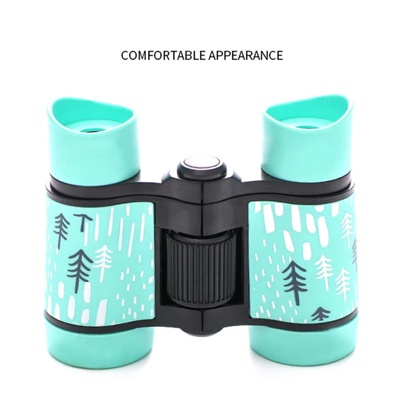 4X30 Plastic Binoculars Kids Mini Colorful Telescope for Children Outdoor Toys HD Eyepiece Objective Lens