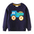 Jumping Meters 2-7T New Arrival Cartoon Cars Embroidery Autumn Boys Sweatshirts Long Sleeve Baby Clothes Hot Selling Kids Shirts - Enfance-Heureuse