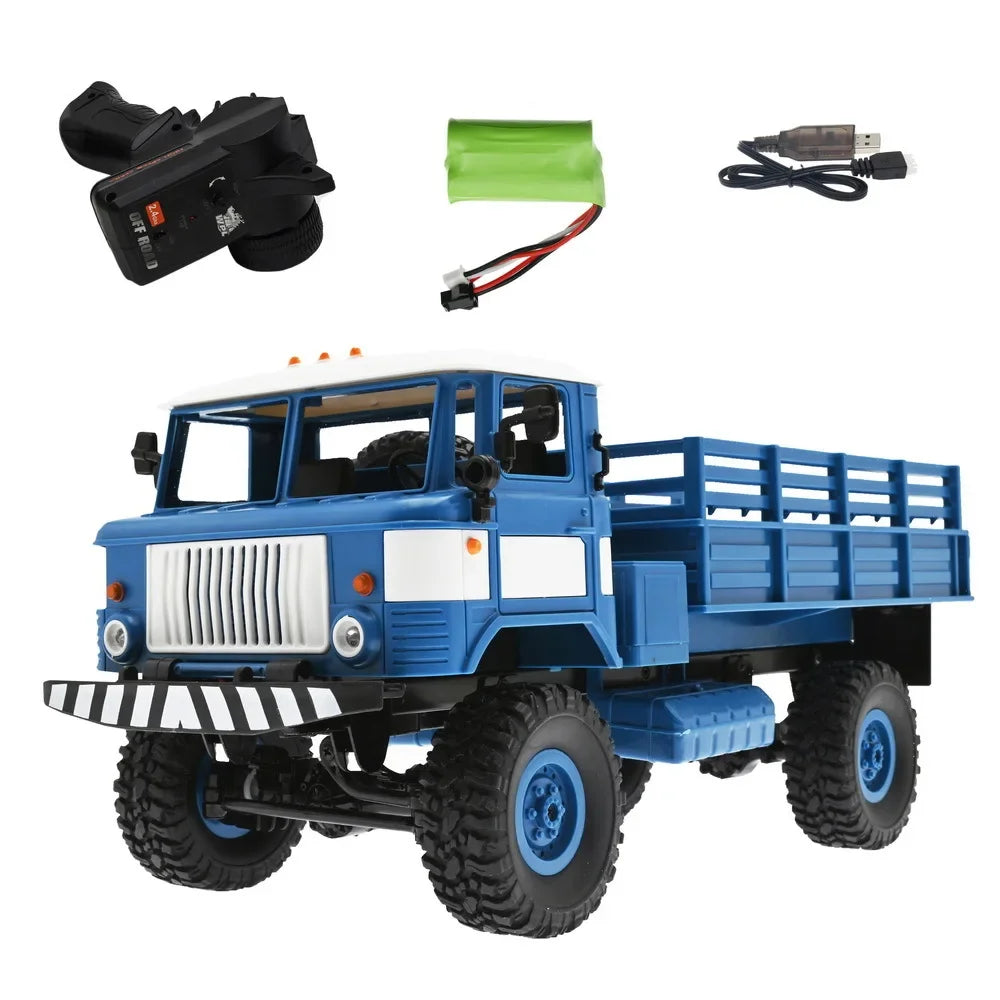 WPL Gass B24 pleine échelle 2.4G camion militaire russe GAZ-66V télécommande jouet pour enfants cadeau d'anniversaire