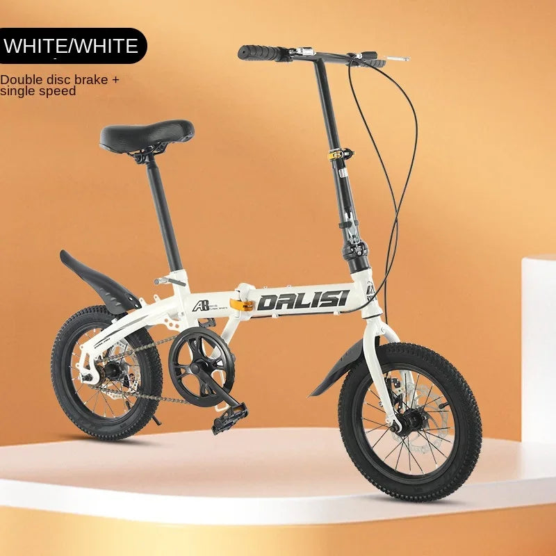 Vélo Pliant Portable de 12/14 Pouces pour Adulte, Petite Roue pour Étudiant et Enfant