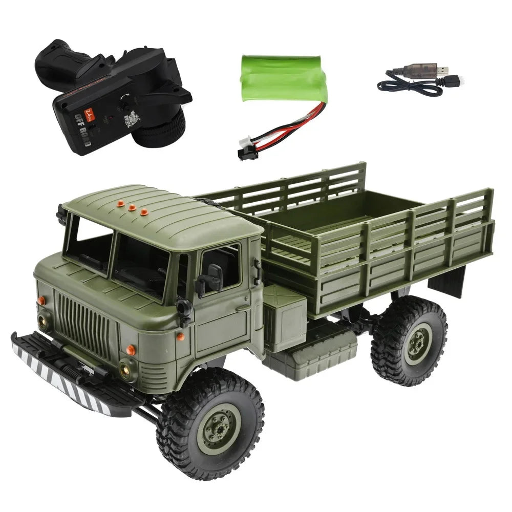 WPL Gass B24 pleine échelle 2.4G camion militaire russe GAZ-66V télécommande jouet pour enfants cadeau d'anniversaire