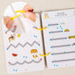 Kids Pen Control Training Book with Pen Reuse Montessori Drawing Children Erasable Painting Book Early Education Book Pen - Enfance-Heureuse