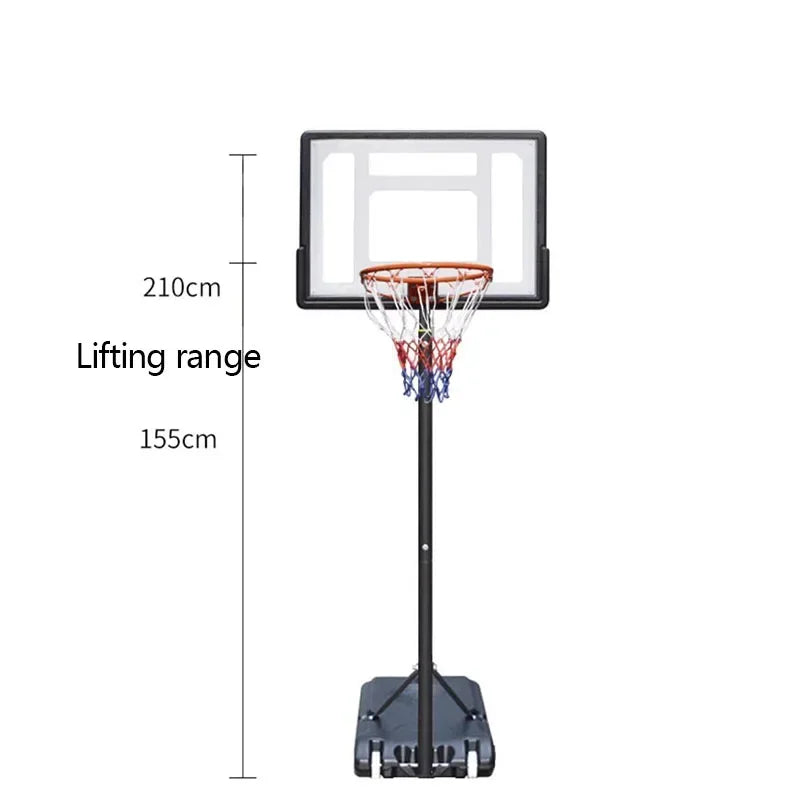 CC0182 Soporte de baloncesto ajustable para niños, tablero de juguete transparente de entrenamiento móvil, recomendado SJ