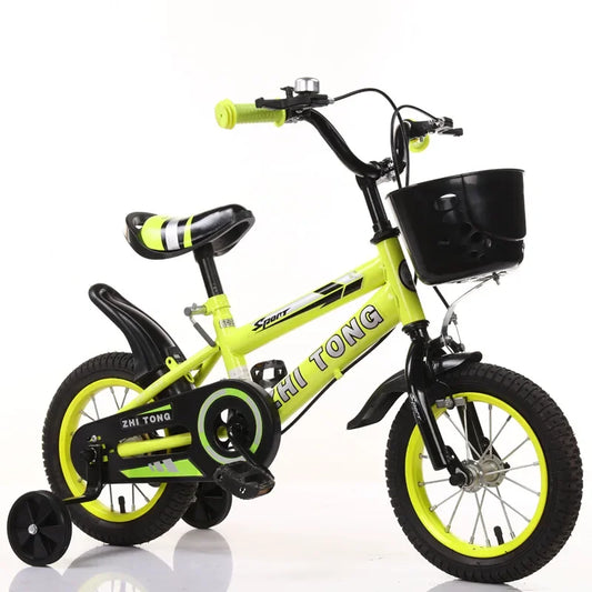 Vélo de ville avec siège arrière pour enfants, vélo bébé avec bouteille d'eau, vélo enfant, 2-6 ans, 12-18 po