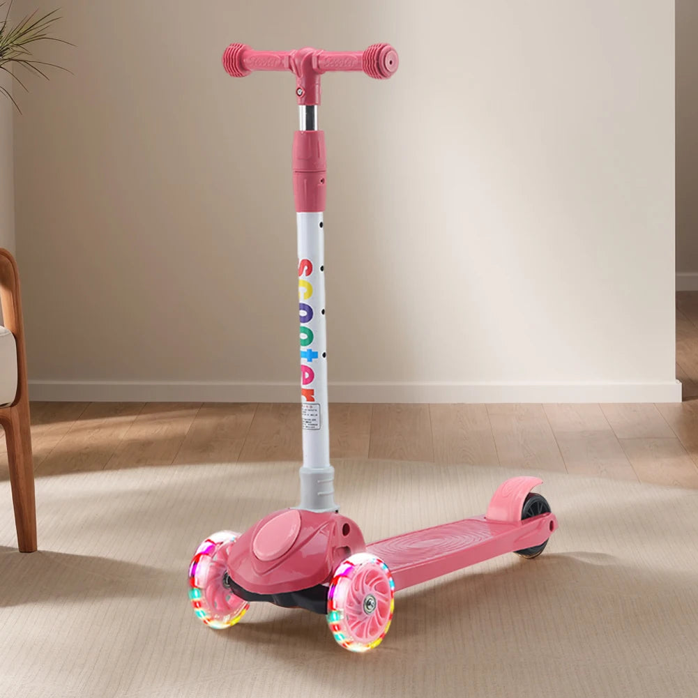 Scooter para niños Rosa Azul 3 en 1 Scooter para bebés Scooter plegable para niños de 3 a 10 años