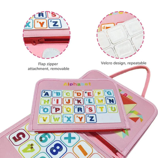 Montessori Children Busy Books Toys Baby Felt Activity Quiet Books Early Education Learning Book Toys Fine Motor Skills Toys - Enfance-Heureuse