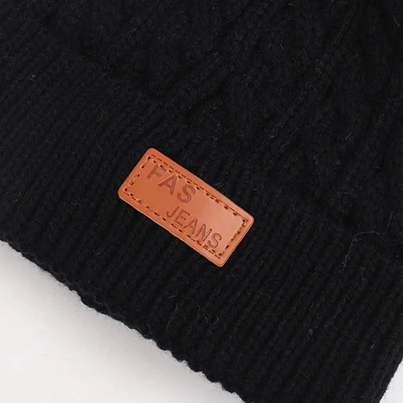 Cute Double Wool Pompom Baby Hat Children Cap Warm Autumn Winter Hats For Kids Boys Girls Knitted Warmer Beanie Caps Bonnet - Enfance-Heureuse