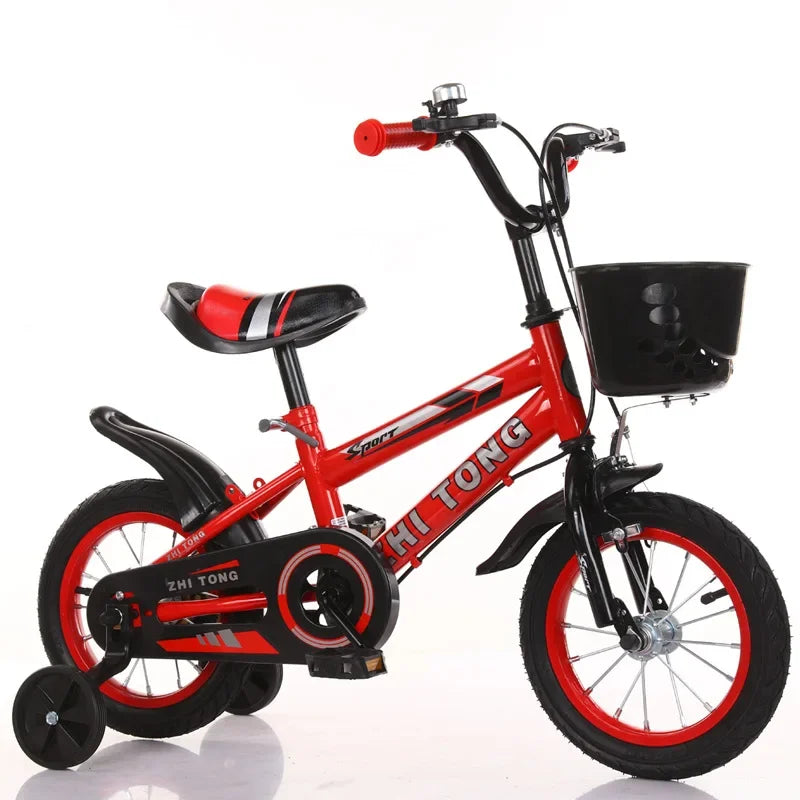 Vélo de ville avec siège arrière pour enfants, vélo bébé avec bouteille d'eau, vélo enfant, 2-6 ans, 12-18 po