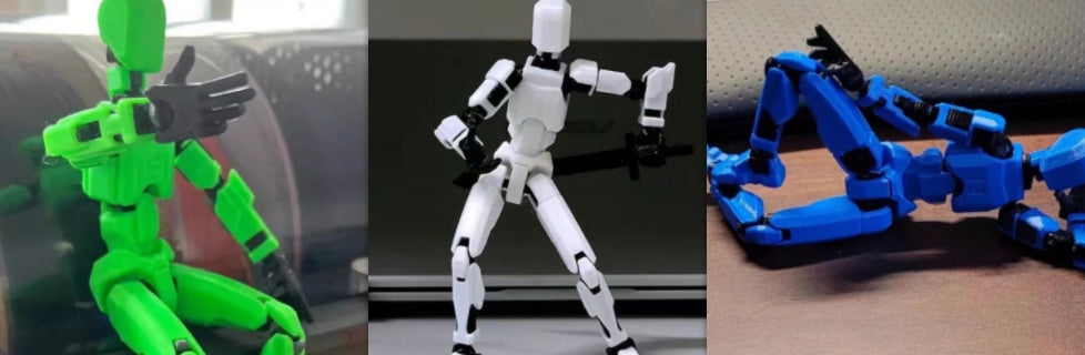 Multi-Jointed Movable Shapeshift Robot 2.0 3D Printed Mannequin Dummy Action Model Doll Toy Kid Gift - Enfance-Heureuse