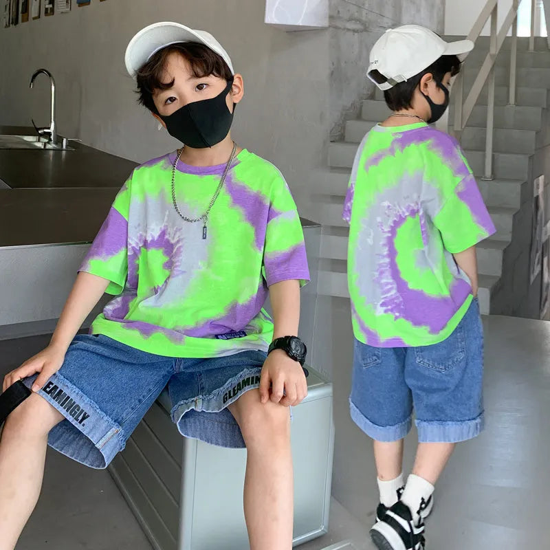 Summer Boys Casual T-Shirt Shorts Set