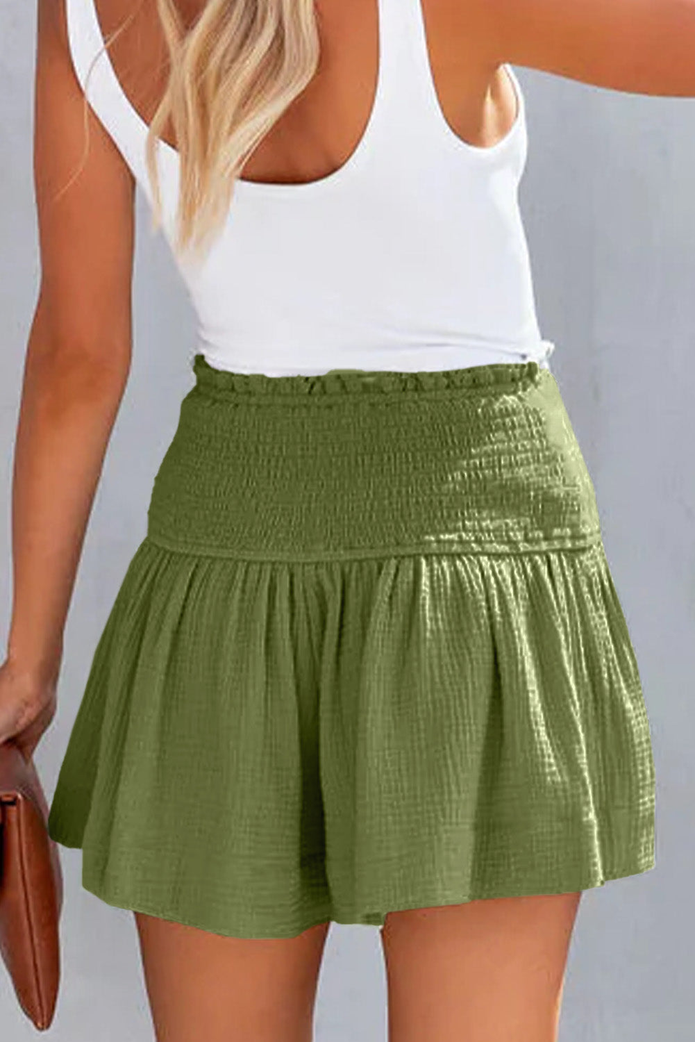 Smocked Waistband Shorts - Enfance-Heureuse