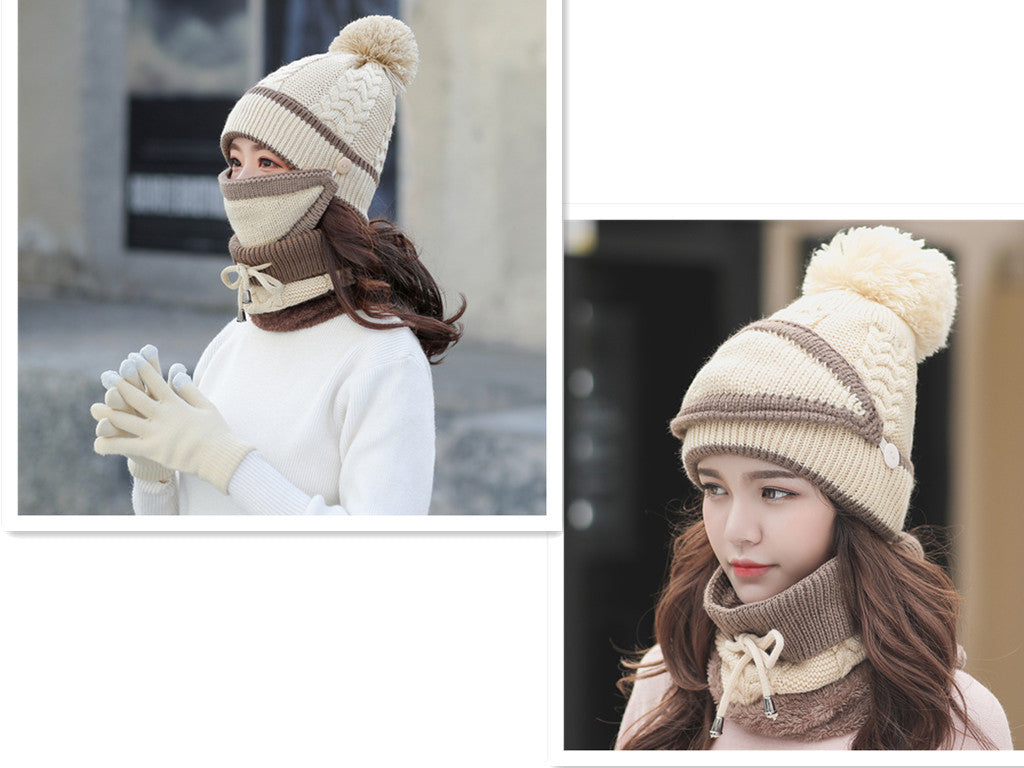 Plus velvet thick bib mask - Enfance-Heureuse