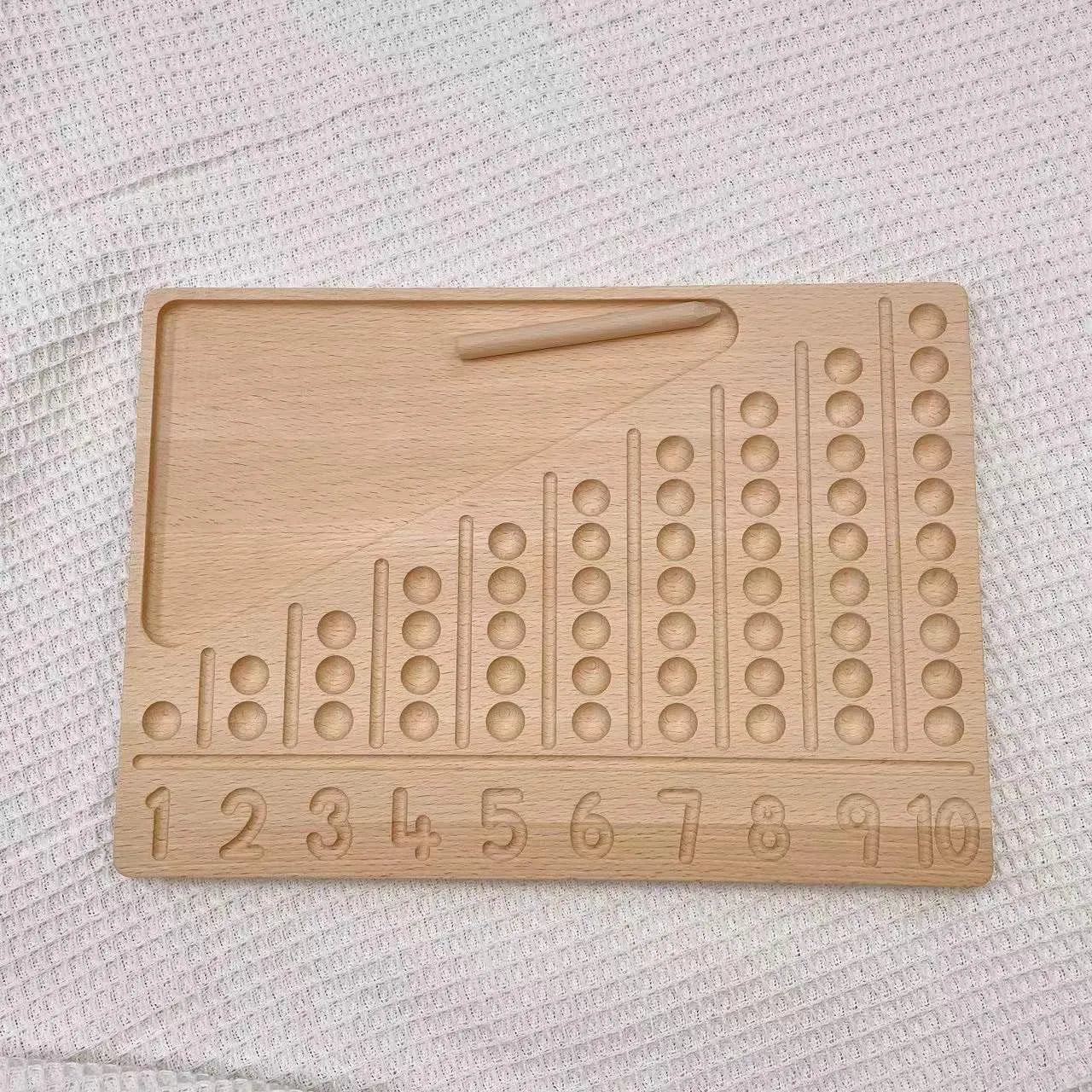 Montessori Log Counting Board Description Teaching Aid