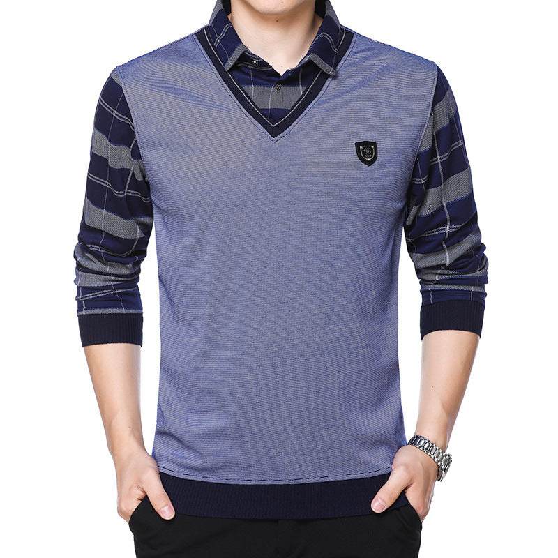 Long-sleeved T-shirt Men's Middle-aged And Elderly Clothes - Enfance-Heureuse