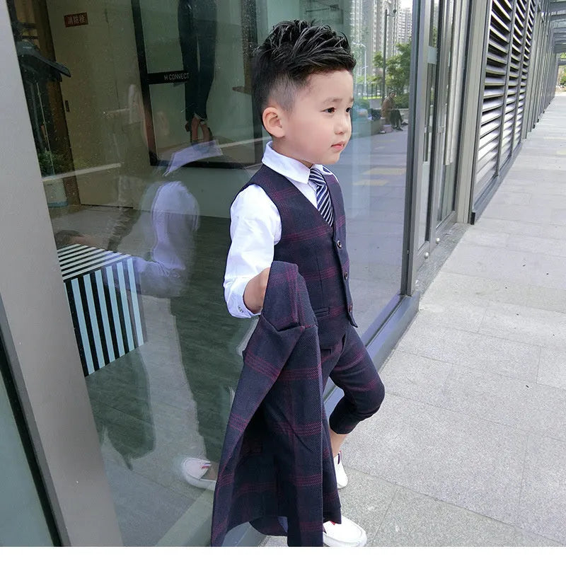 Boys Casual Blazer Pants Set