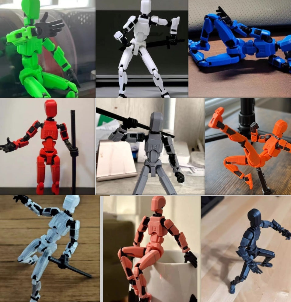 Multi-Jointed Movable Shapeshift Robot 2.0 3D Printed Mannequin Dummy Action Model Doll Toy Kid Gift - Enfance-Heureuse
