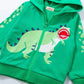 Enfants Automne Vêtements de Dinosaure Caractéristique Manteau Cardigan - Enfance-Heureuse