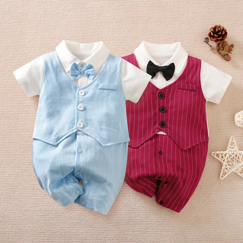 Summer Baby Boy Gentleman Jumpsuit