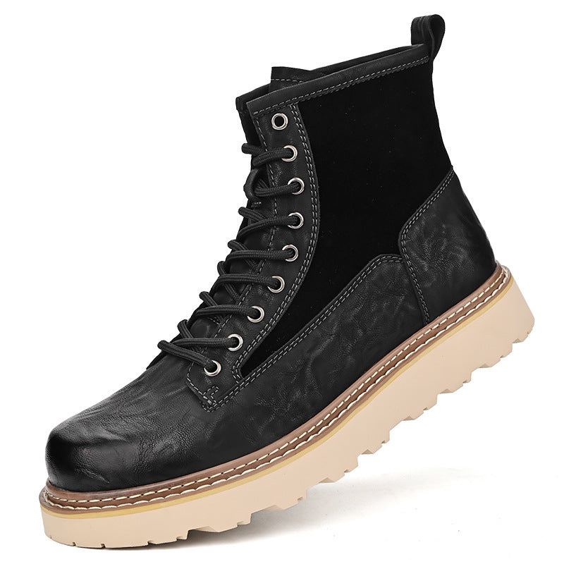 Trend Men's High-top British Style Working Boots