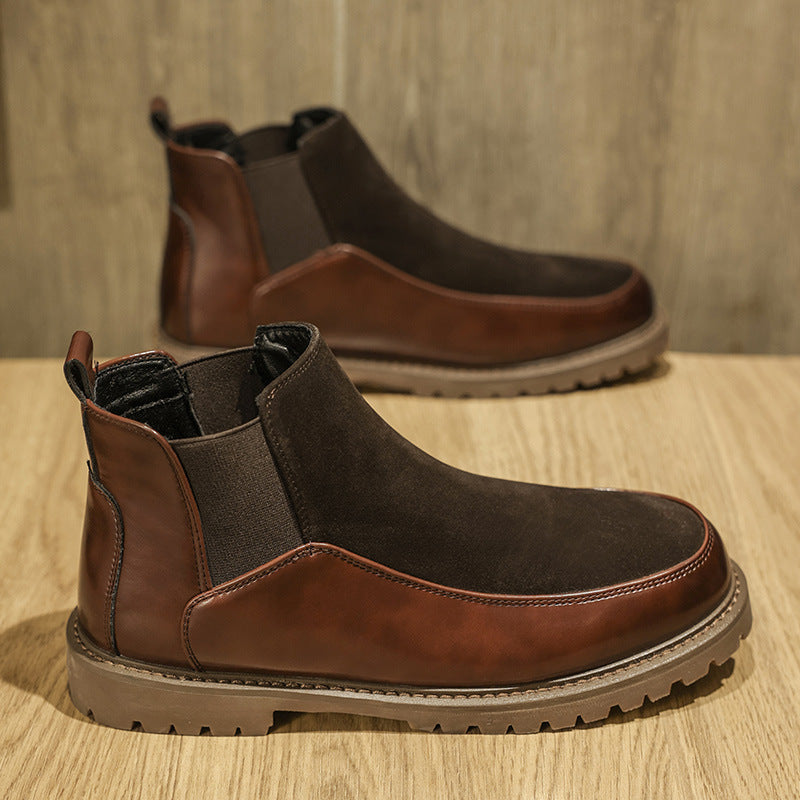 Martin Boots Casual Sports All-match Zapatos retro a media pantorrilla para hombres